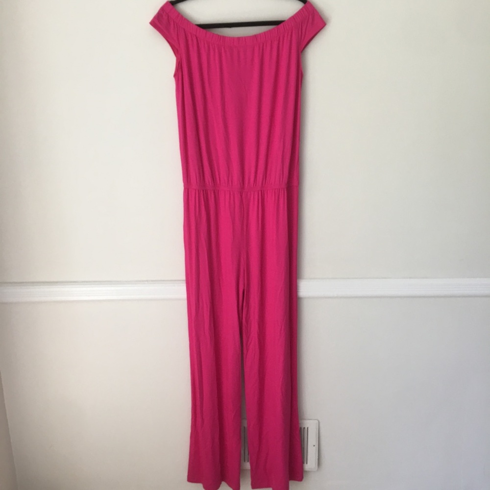 Trina Turk | Annalisa Jumpsuit Brilliant Fuschia M - Picture 6 of 8